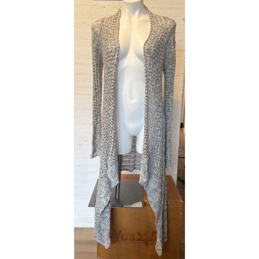 Hollister Open-Knit Handkerchief Hem Cardigan S Crochet Boho Soft Grunge Lagenlo